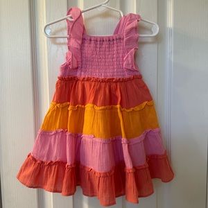 Rare Editions 18 Months Sleeveless Color Block Dress